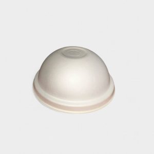 Καπάκι Ζαχαροκάλαμο 12-16oz Θολωτό Λευκό 50τμχ