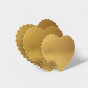 Χάρτινοι Δίσκοι Καρδία Σε Χρυσό Χρώμα 10kg