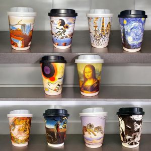 Ποτήρια Χάρτινα 12oz Διπλότοιχα (Mix Paintings) 25τμχ