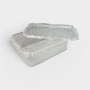 Πλαστικό Καπάκι Ασφαλείας Για Ορθογώνιο Σκεύος Μικροκυμάτων 900ml 200τμχ