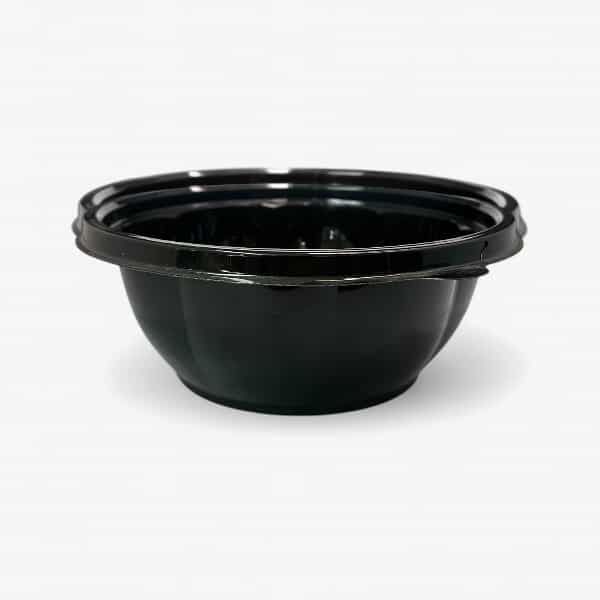 Πλαστικό Μαύρο Δοχείο Σαλάτας 1000cc