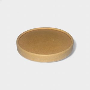 Χάρτινο Καπάκι Kraft 115mm Για Δοχείο Στρογγυλό 25τμχ