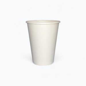 Ποτήρι Χάρτινο 12-14oz Μονότοιχο Λευκό 50τμχ