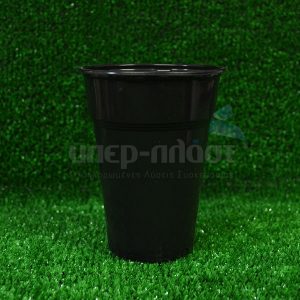 Πλαστικό ποτήρι μίας χρήσης μαύρο art 95 400ml