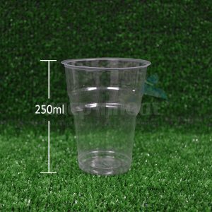 Πλαστικό ποτήρι μίας χρήσης διάφανο 250ml