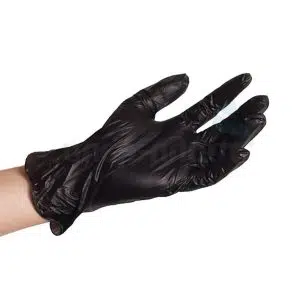 Γάντια βινυλίου μίας χρήσης μαύρα L χωρίς πούδρα