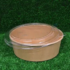Διάφανο πλαστικό PET καπάκι για μπολ σαλάτας 185mm