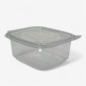 Πλαστικό Σκεύος PET 500cc Με Ενσωματωμένο Καπάκι 100τμχ