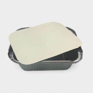 Χάρτινο Καπάκι Αλουμινίου Για Σκεύος 470cc (R28) 100τμχ