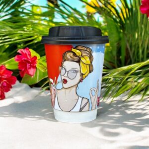 Ποτήρια Χάρτινα 12oz Διπλότοιχα (Mix Καλοκαιρινά) 25τμχ