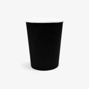 Ποτήρι Χάρτινο 8oz Μονότοιχο Μαυρό 50τμχ