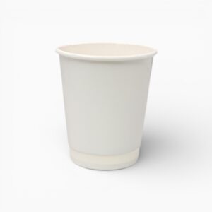 Ποτήρι Χάρτινο 8oz Διπλότοιχο Λευκό 25τμχ