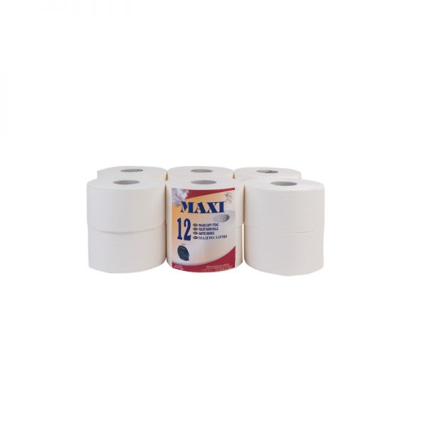 Επαγγελματικό ρολό υγείας MAXI 450gr λευκό γκοφρέ - Yperplast