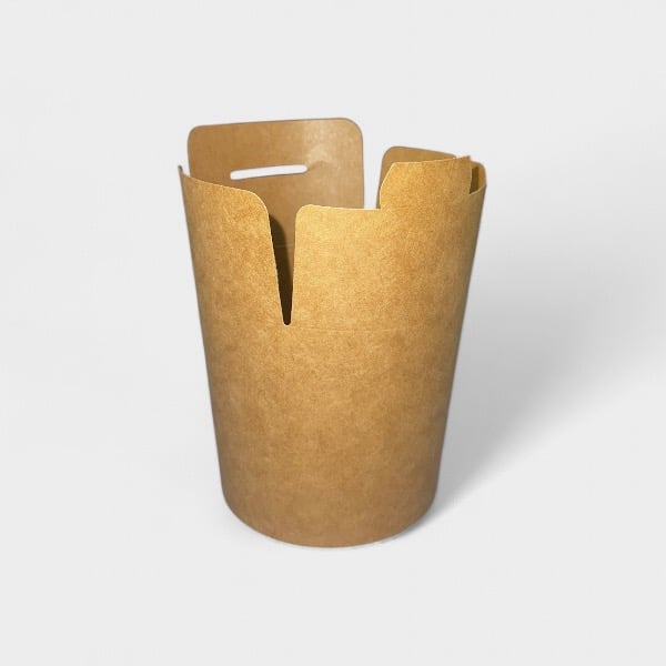 Χάρτινο Κουτί Noodle Box Στρογγυλό 26oz 50τμχ - Image 2