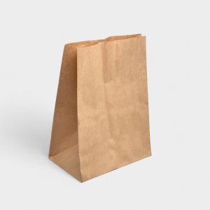 Χάρτινη Τσάντα Kraft Καφέ Μεσαία (28cmx17cmx29cm) Χωρίς Χερούλι 300τμχ