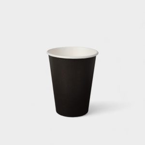 Ποτήρι Χάρτινο 12-14oz Μονότοιχο Μαυρό 50τμχ