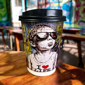 Ποτήρια Χάρτινα 12oz Διπλότοιχα (Mix Grafity) 25τμχ