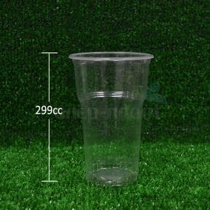 Πλαστικό ποτήρι νερού μίας χρήσης διάφανο 299cc
